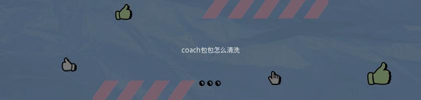 coach包包怎么清洗